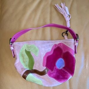 Coach Vintage Abstract Poppies Hobo